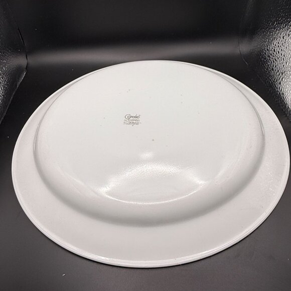 Corelle By Corning Almond Set of 3 Luncheon Plates White Tan Yellow Trim 8.5” - Picture 4 of 5